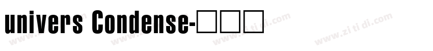 univers Condense字体转换